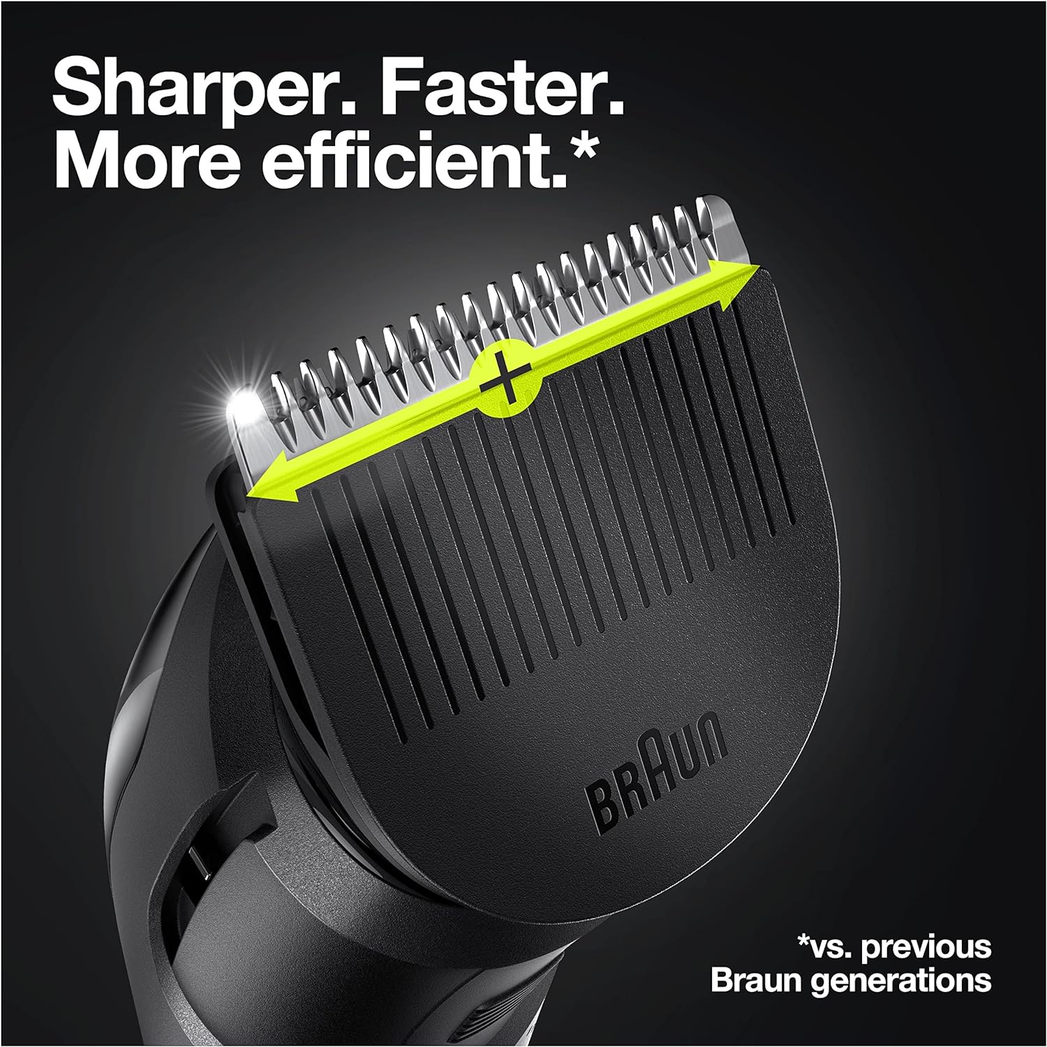 Braun: 9-in-1 Men's Grooming Kit ,Beard Trimmer, Hair Clippers, Ear & Nose Trimmer - Black/Blue