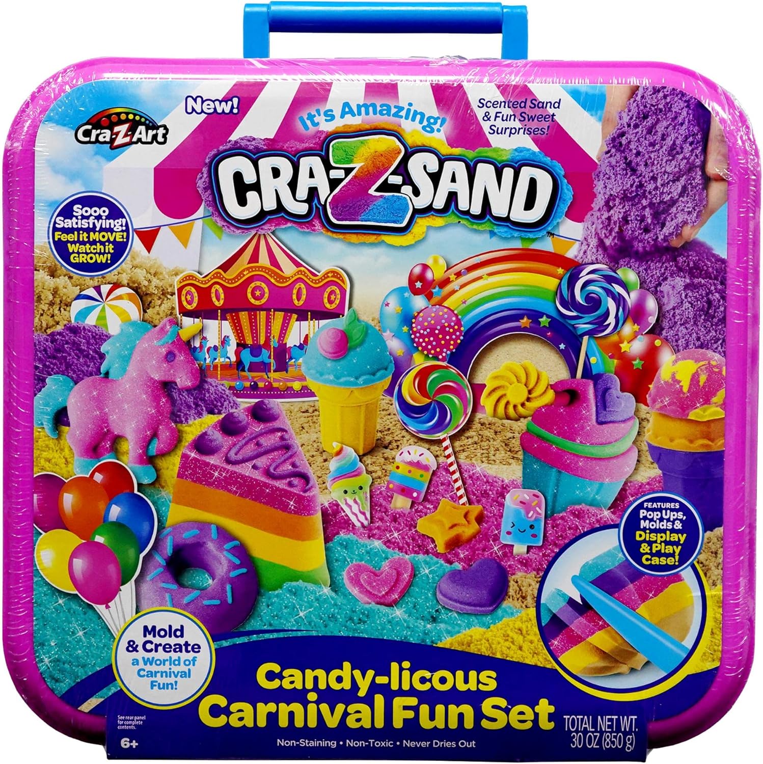 مجموعة Cra-Z-Sand Candy-licious Carnival Fun – رمل النمذجة