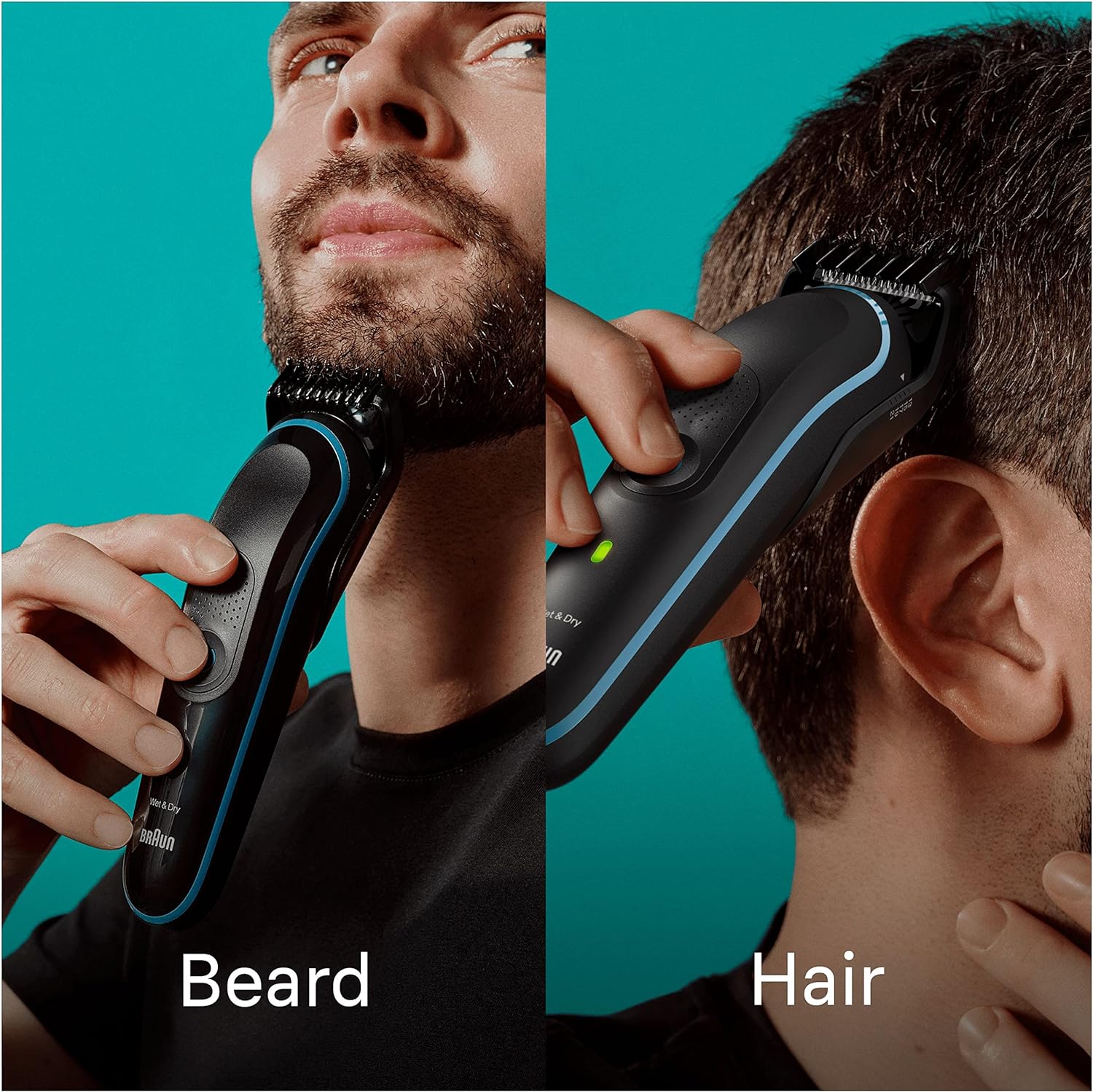 Braun 10-in-1 Men's Grooming Kit ,Beard Trimmer, Nose & Ear Trimmer - Black