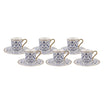 KARACA DELFT BLUE Coffee Cup Set of 6 – Artistic Charm