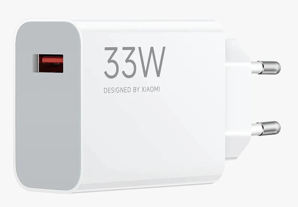 شاحن Xiaomi 33W USB مع كابل Type-C – شحن سريع أبيض