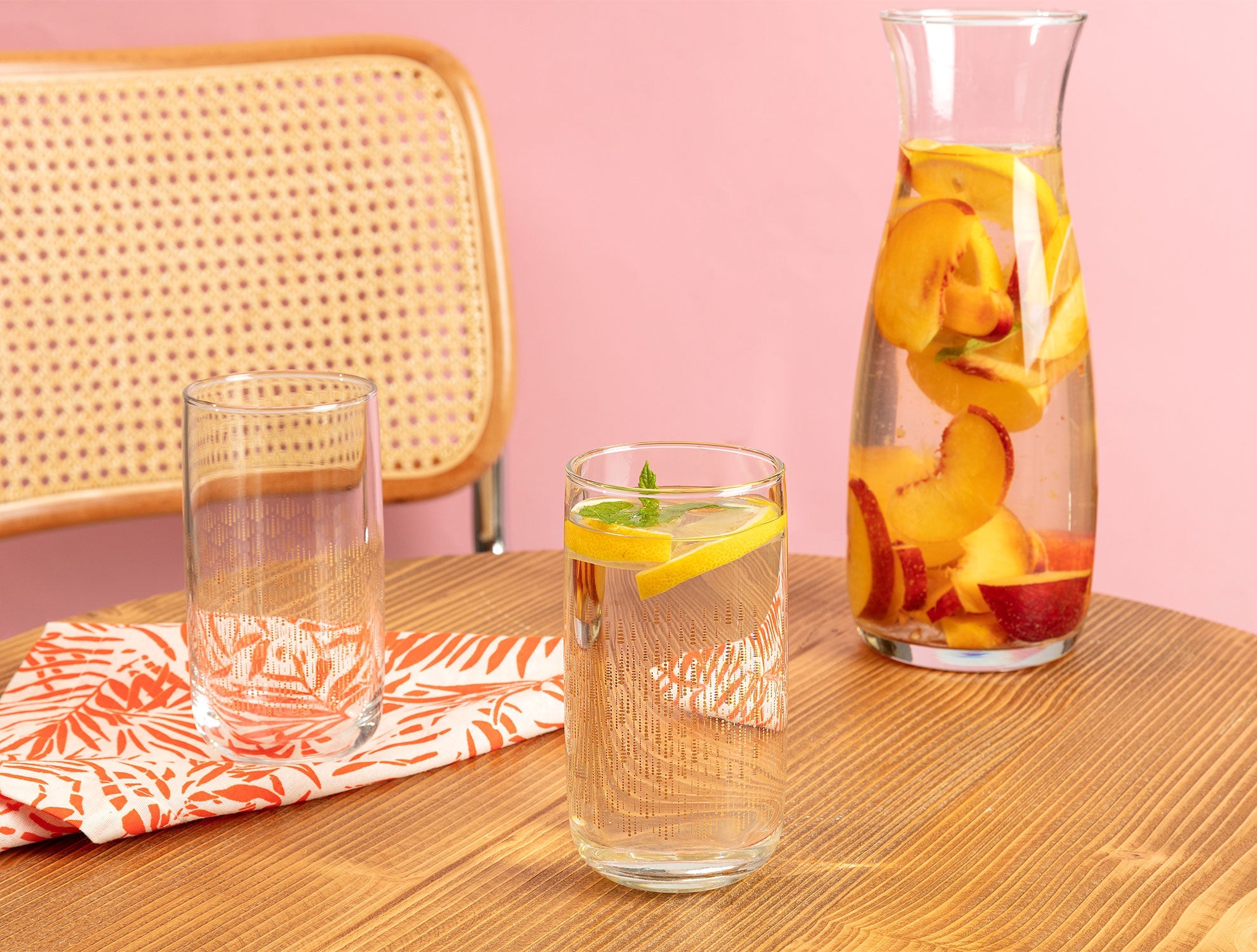 Musette-golden Rain 4-piece Beverage Glass Set - Madame Coco JO