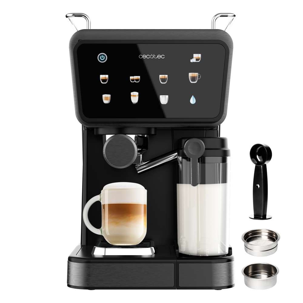 Cecotec Power Espresso Touch ColdBrew Latte Semi-Auto Coffee Machine 1350W 20 Bar