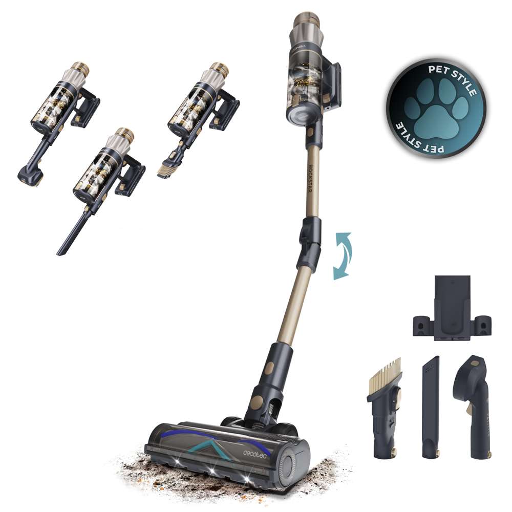 Cecotec Conga Rockstar RS90 Pet Flex Cordless Stick Vacuum 600W 160AW
