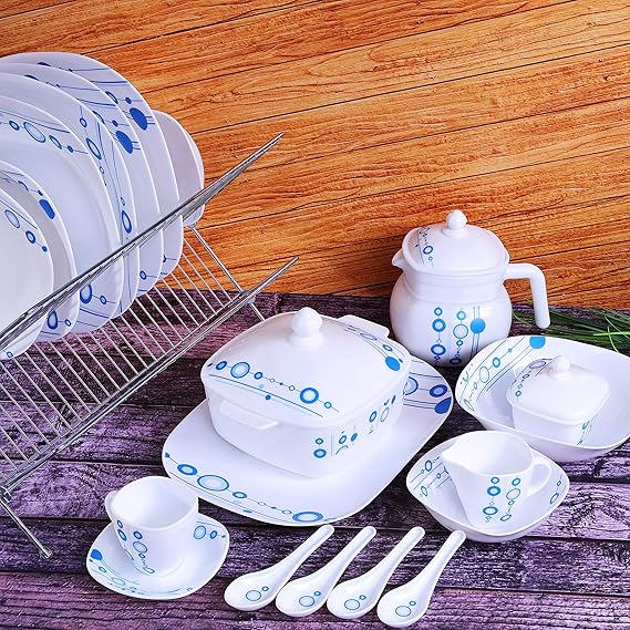 طقم عشاء رويال فورد 97 قطعة من الخزف الأوبال الأنيق