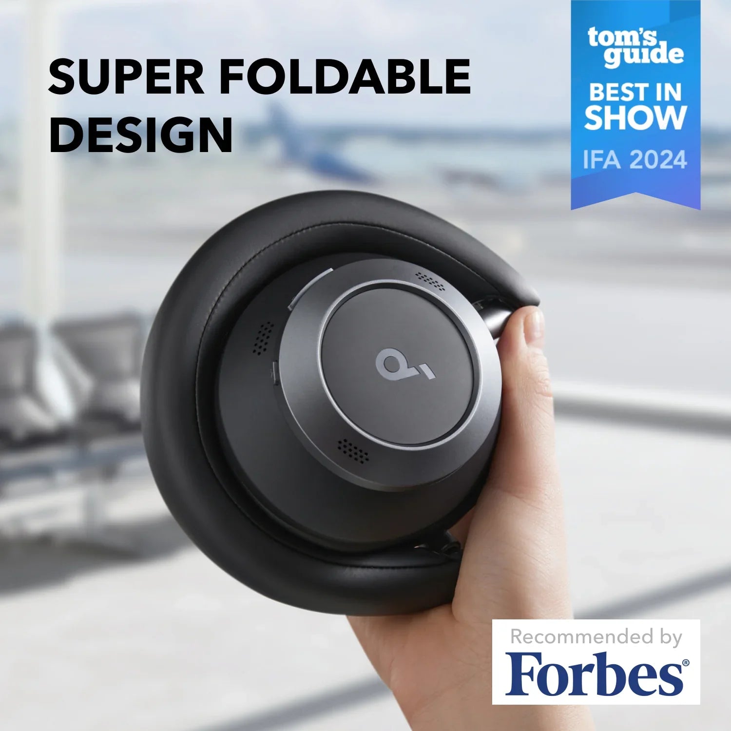 سماعات أنكر سبيس ون برو تصميم قابل للطي إلغاء ضوضاء متقدم