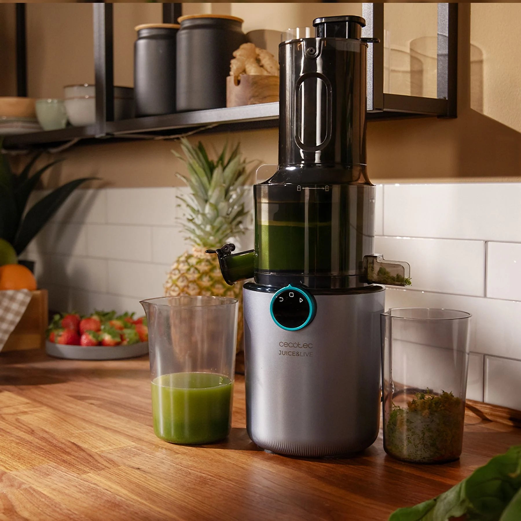 Cecotec Juice&Live 1500 Slim 200W Cold Press Juicer — Maximum Nutrients, Ultra-Slim Design