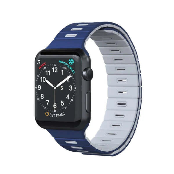 Goui Band Magnetic Wrist Strap Pour Apple Watch Blue/White
