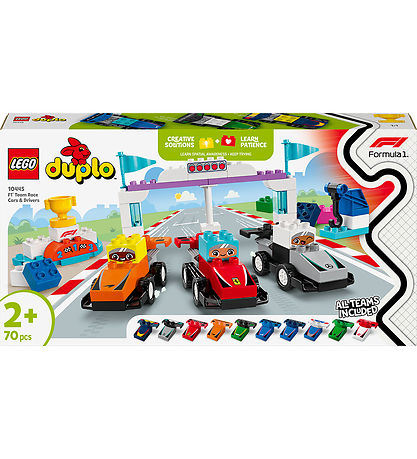 LEGO® DUPLO® F1® Team Race Cars & Drivers 10445 - 70 Pieces