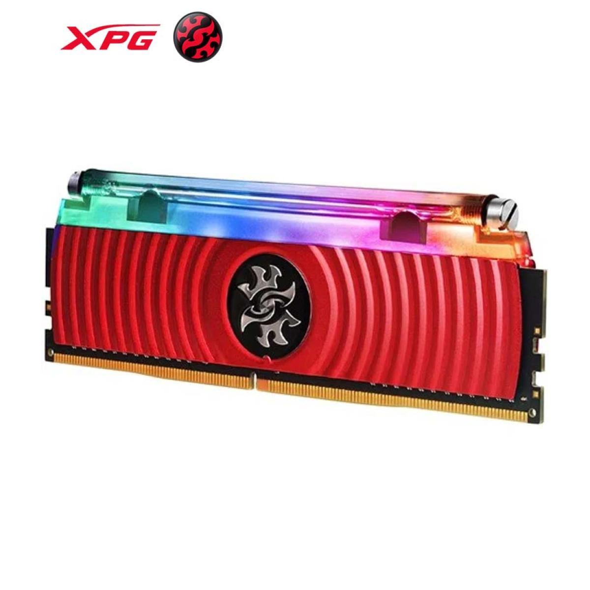 ذاكرة XPG SPECTRIX D80 RGB RED DDR4، 3200 ميجا هرتز، 16 جيجابايت، غير ECC، CL16، XMP