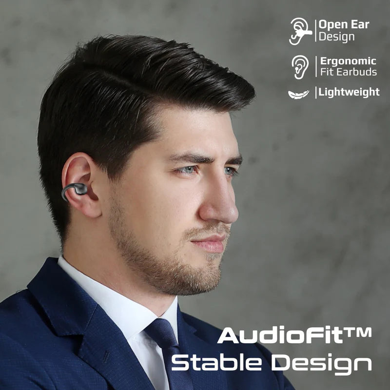 سماعات TWS مفتوحة Promate AirClip AudioFit | أسود