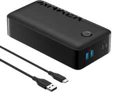 باور بانك أنكر 347 (PowerCore 40K) 30 وات PD - أسود
