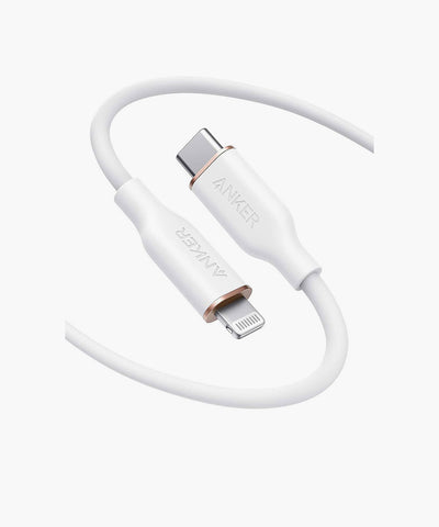 Anker PowerLine III Flow USB-C with Lightning Connector 3ft - White