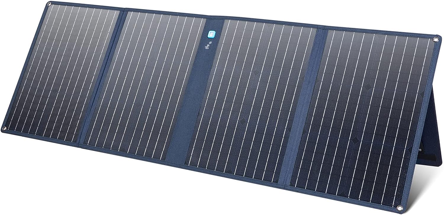 Anker 100W Solar Panel Portable Power for Camping & Hiking - Black