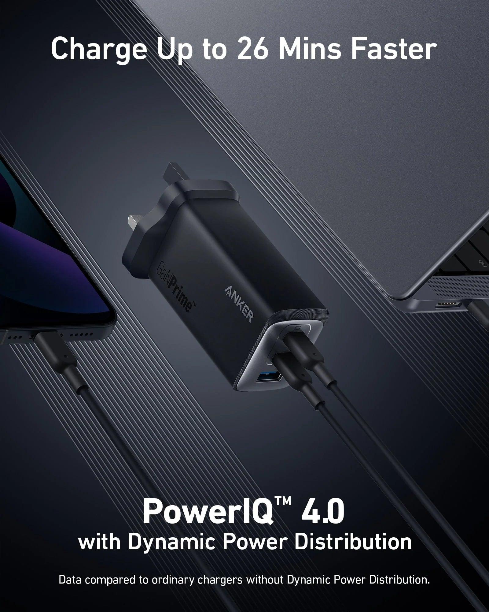 Anker 737 Charger GaNPrime 120W Charge 3 Devices Efficiently