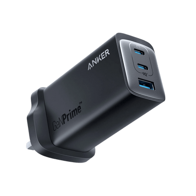 Anker 737 Charger GaNPrime 120W Charge 3 Devices Efficiently - Black
