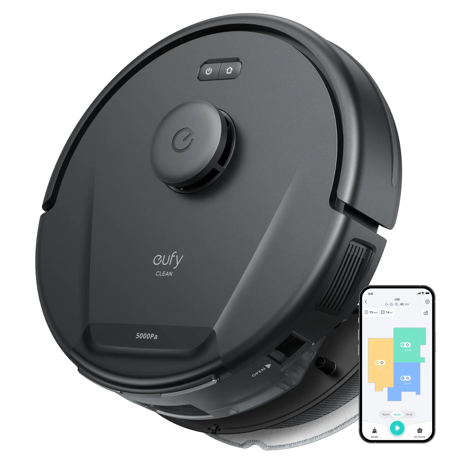 Anker Eufy L60 Hybrid Robot Vacuum Powerful &  Smart Cleaning - Black