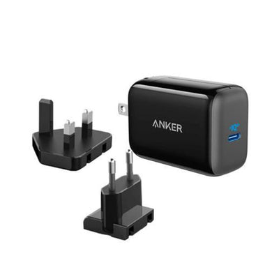 Anker PowerPort III 25W USB C Charger Fast & Safe with 3 Plugs - Black