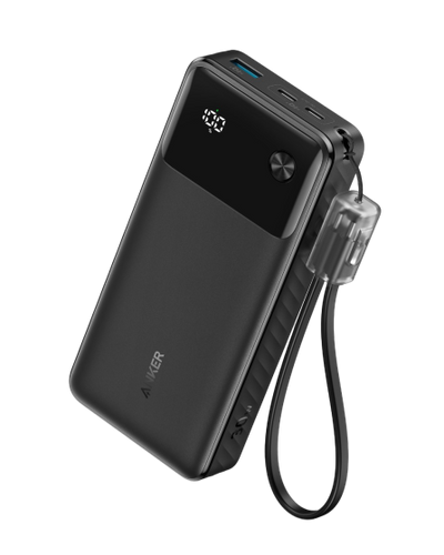 Anker Powercore 20000mAh 30W Power Bank with USB C Cable - Black