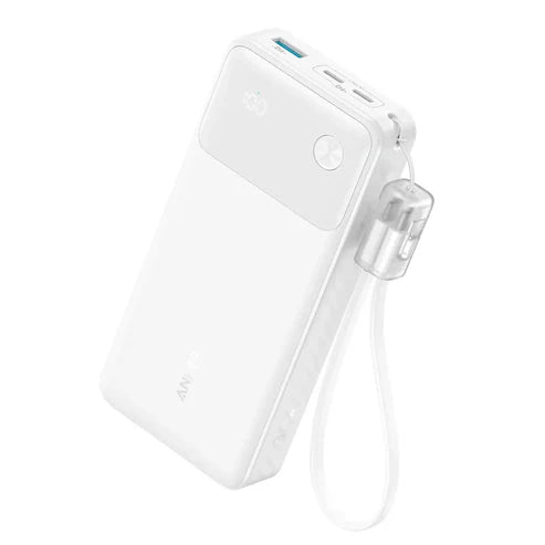 Anker Powercore 20000mAh 30W Power Bank with USB C Cable - White