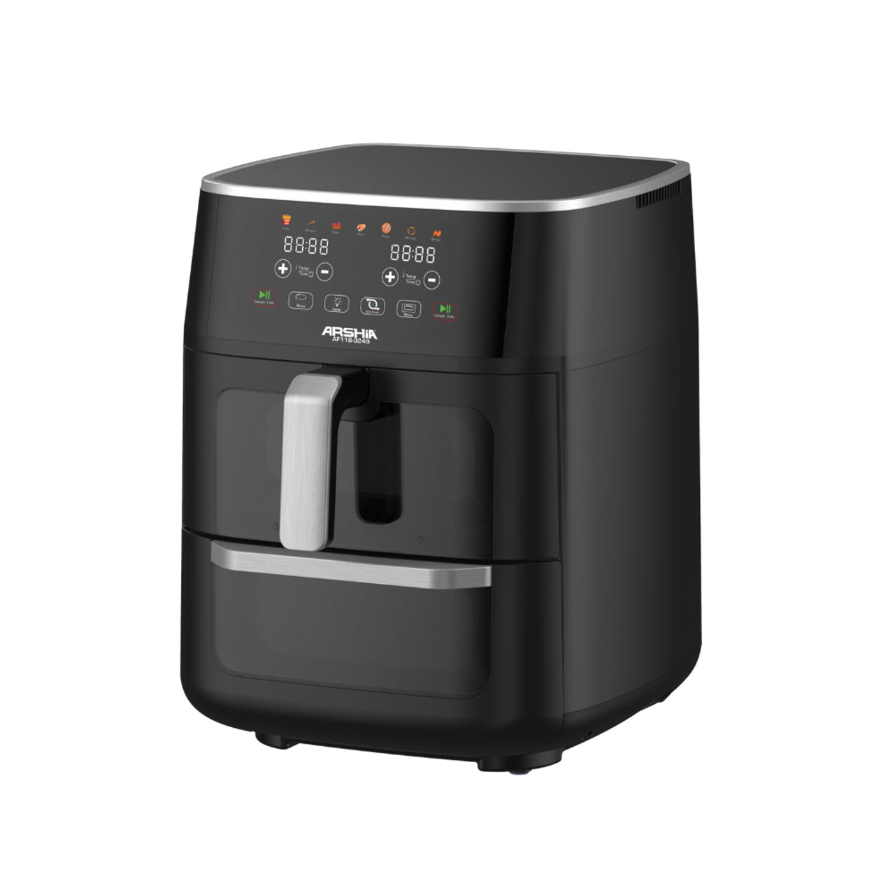Arshia Dual X Cyclone Air Fryer – 11L, 1850W Power