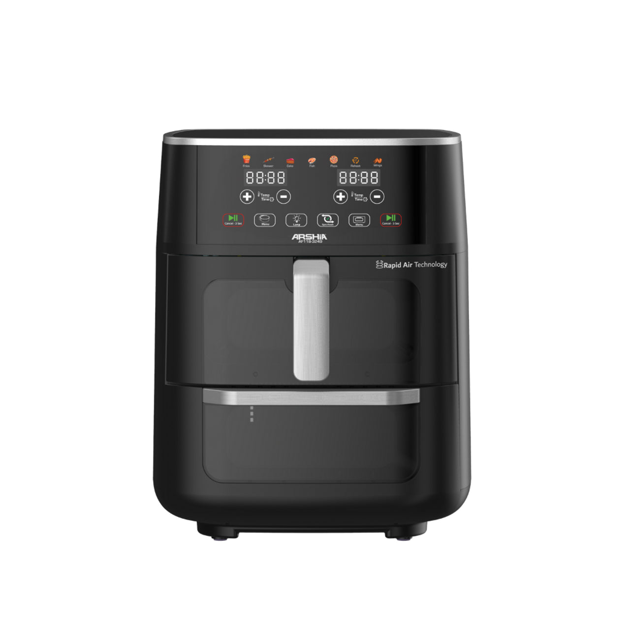Arshia Dual X Cyclone Air Fryer – 11L, 1850W Power