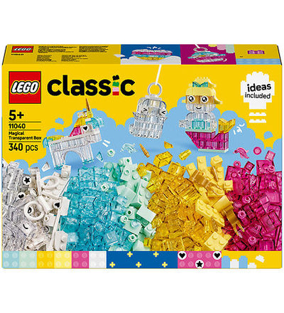 LEGO® Classic+ - Magical Transparent Box 11040 - 340 pcs