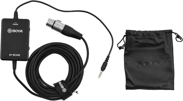 كابل BOYA BY-BCA60 طويل 6م XLR إلى 3.5 ملم TRRS