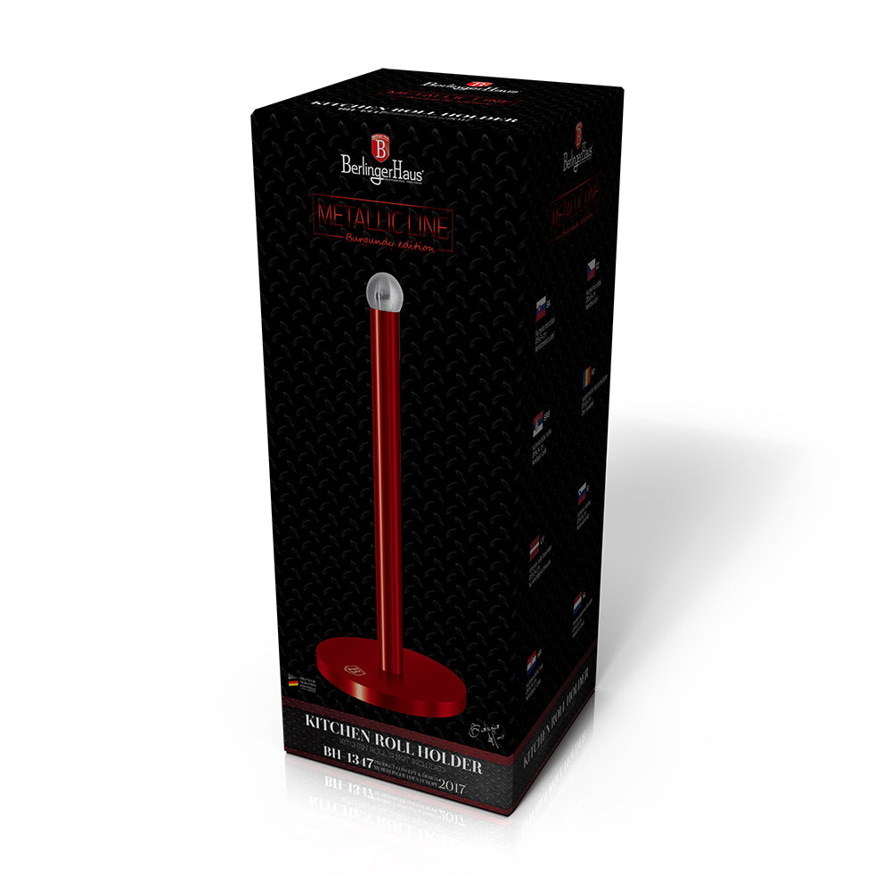 Berlinger Haus BH-1347 Kitchen Roll Holder – Burgundy