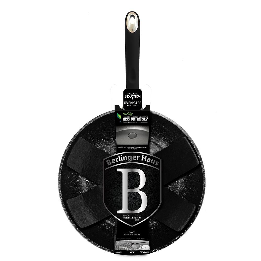 Berlinger Haus 28cm Wok – Professional Black Line