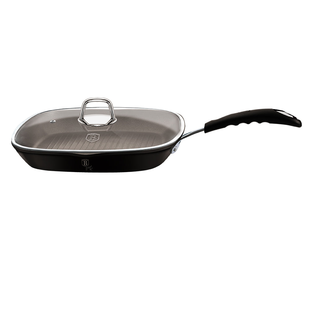 Berlinger Haus Grill Pan 28cm with Glass Lid – BH/6130
