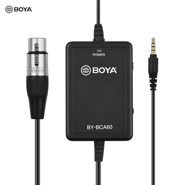 كابل BOYA BY-BCA60 طويل 6م XLR إلى 3.5 ملم TRRS