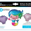 Rainbow Moments Foil Balloon Set, Mermaid Design