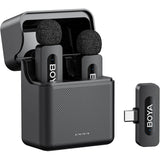 BOYA BY-V30 Type-C Wireless Microphone | 100m Range | Charging Case