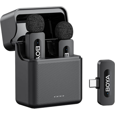 BOYA BY-V30 Type-C Wireless Microphone | 100m Range | Charging Case