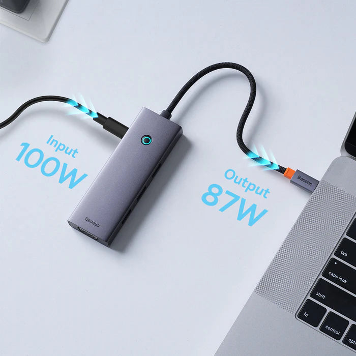 Baseus PortalJoy Series 7-Port Triple-Display HUB Space Grey