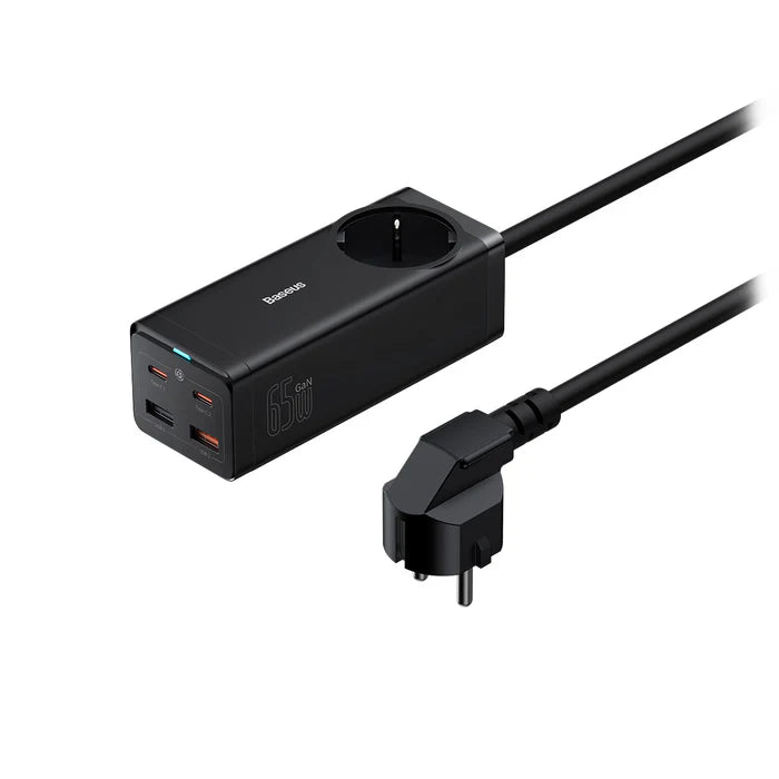 Baseus GaN3 Pro Desktop Powerstrip 65W with Fast Charging Cable