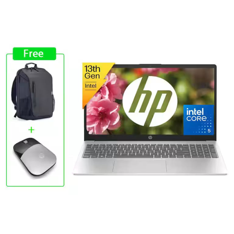HP Laptop 15-fd0268ne – Intel Core i5-1334U, 8GB DDR4, 512GB SSD, 15.6″ FHD Backlit | Natural Silver