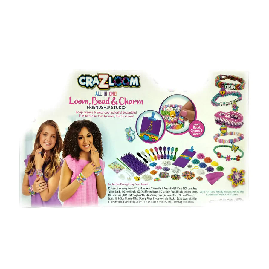 Cra-Z-Art CraZLoom All-in-One Loom Bead & Charm Friendship Studio