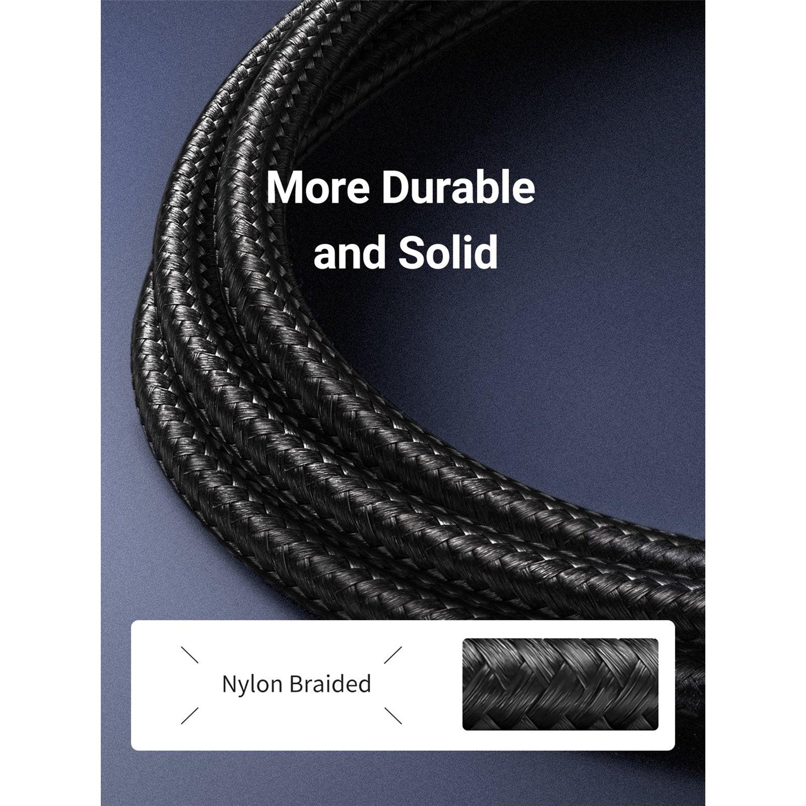 يوجرين كابل إيثرنت 7 مجدول من النحاس الخالص بطول 10م (أسود)