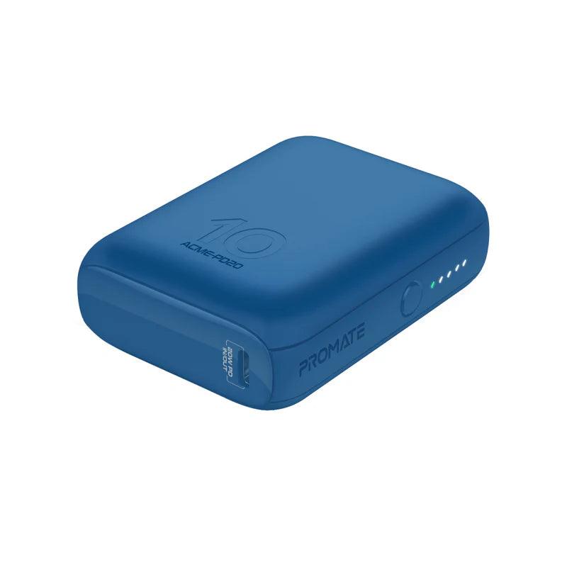 Charge Faster with PROMATE Acme PD20 Power Bank 20W Power - Blue