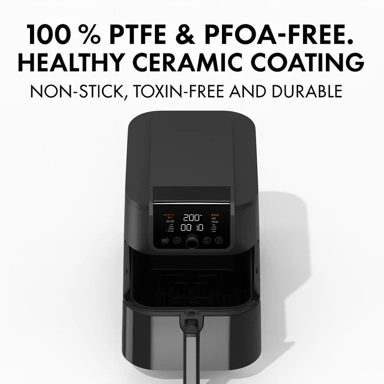 Nutricook NC-AFS330 Slim XXL Air Fryer | 8L | 1700W | 10 Programs | Ceramic Coating | Viewing Window
