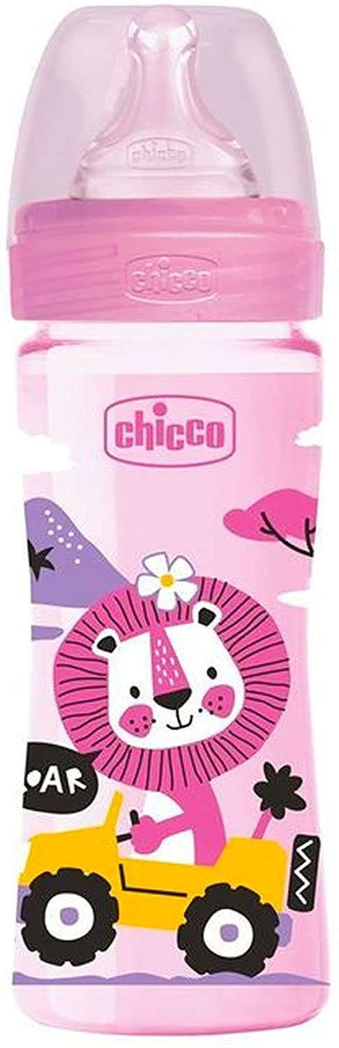 Chicco BOTTLE WB COL PP GIRL 250 MED SIL Anti-Colic & Comfortable