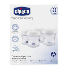Chicco Natural Feeling Milk Containers Safe & Easy Storage