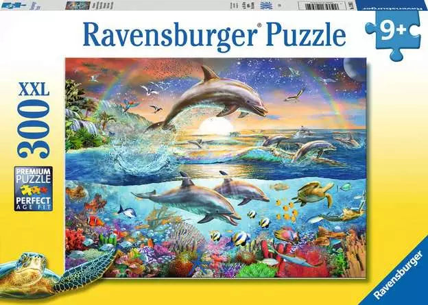 أحجية Ravensburger 300 قطعة - جنة الدلافين