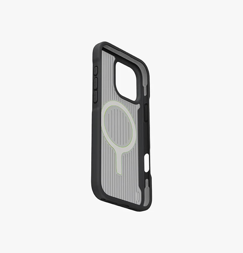 UNIQ HYBRID IPHONE 16 PRO MAGCLICK CHARGING COMBAT ACTIVE - CHARCOAL BLACK