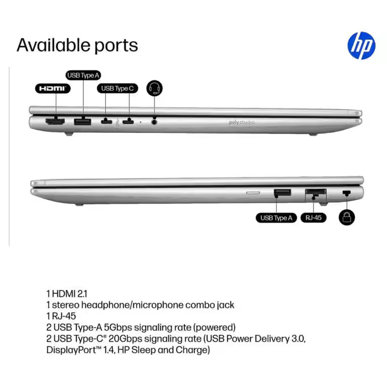 لابتوب HP ProBook 4 G1i 16″ – Intel Ultra 7 و24GB DDR5
