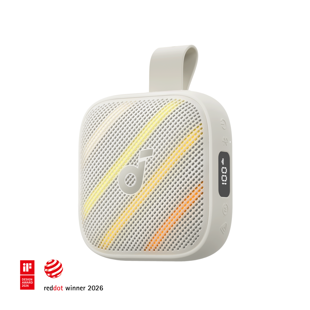 Anker soundcore Boom Go 3i Portable Bluetooth Speaker with Powerful Bass White