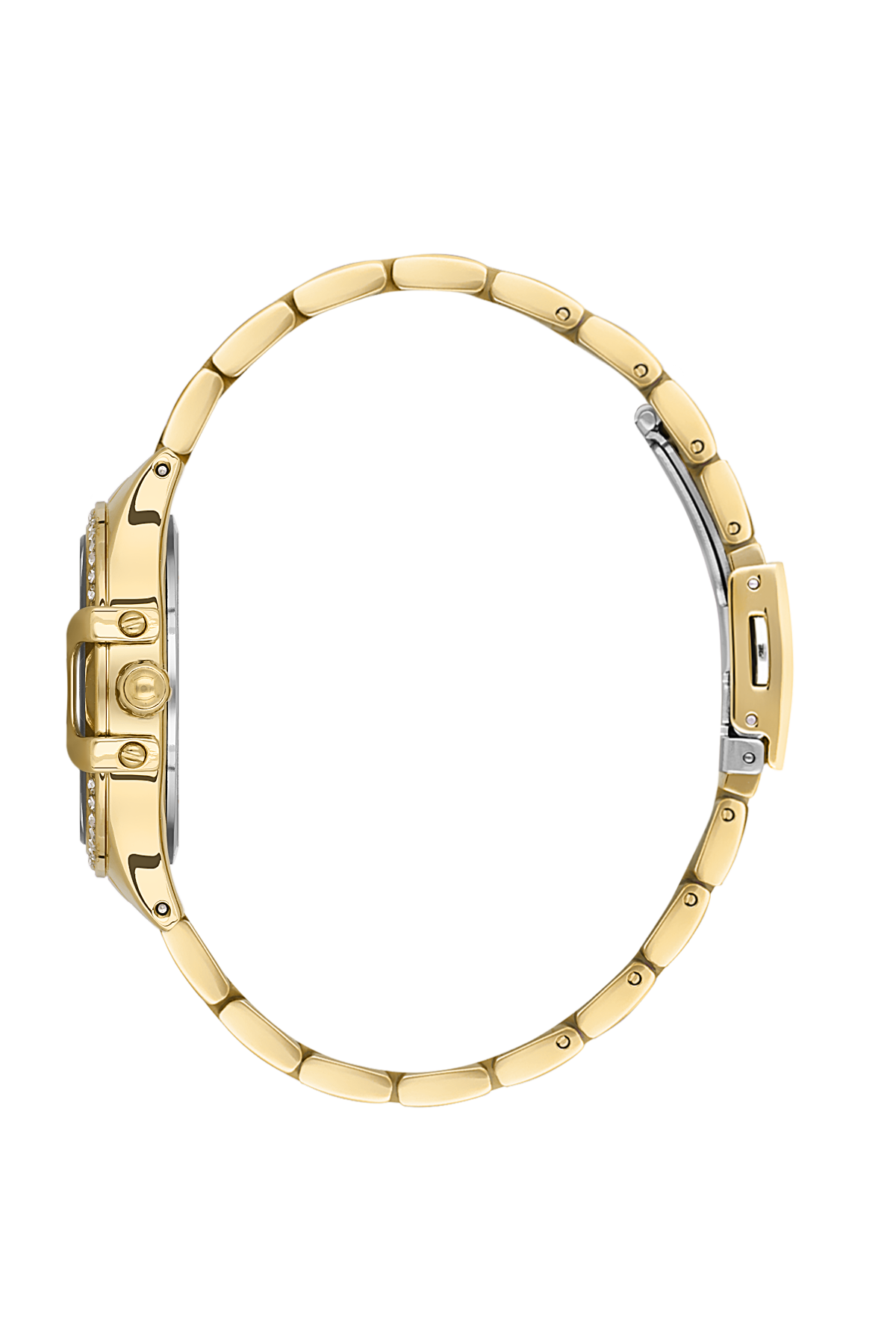 Daniel Klein DK.1.13603-2 Women's Analog Watch - Silver Dial, Gold Steel