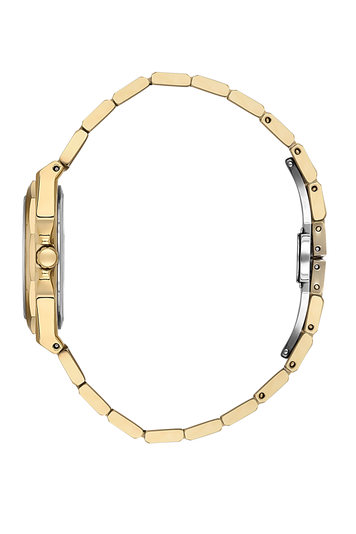 Daniel Klein DK.1.13611-5 Women's Analog Watch - Silver Dial, Gold Steel